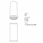 Llambë tavani Toscot Carso e madhe Ø13 x H 31cm e bërë në Toscana Viadurini