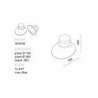 Toscot Chapeau! Llambë mur / tavan e bërë në Toscana Viadurini