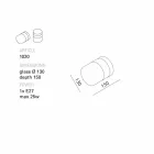 Toscot Chapeau! Llambë muri / tavan punuar me dorë të bërë në Toscana Viadurini