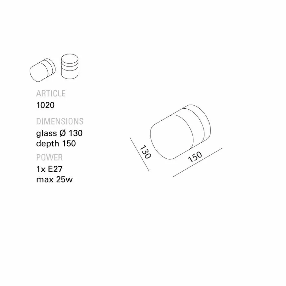 Toscot Chapeau! Llambë muri / tavan punuar me dorë të bërë në Toscana Viadurini