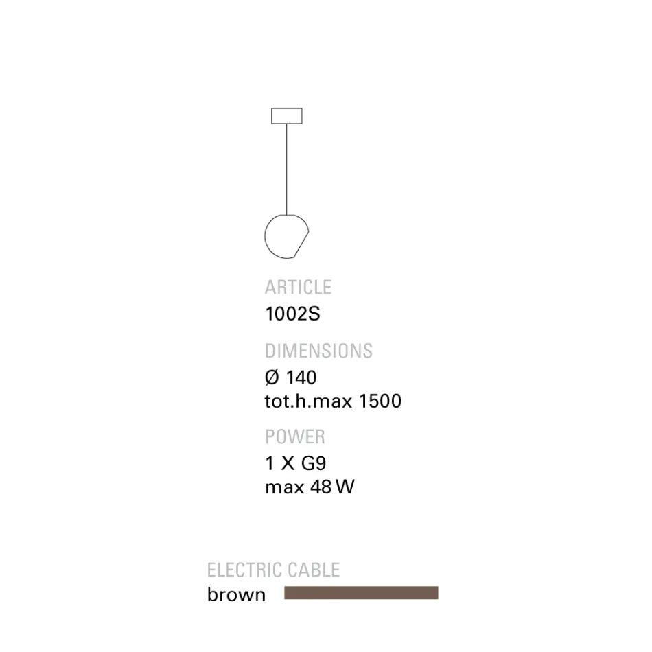 Llambë varëse terrakote në stil bashkëkohor Toscot Newton Viadurini
