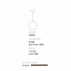 Llambë varëse terrakote bashkëkohore Toscot Newton bashkëkohore Viadurini