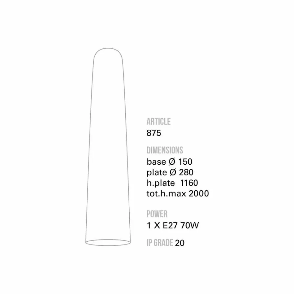 Toscot Notorius llambë e madhe e pezulluar e bërë në Toscana Viadurini