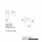 Toscot Swing / llambë murale e bërë në Toscana Viadurini