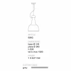 Llambë pezullimi tarracë Torino e bërë Torino Viadurini