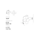 Llamba muri Toscot Traffic me perime të ndryshme qeramike prodhuar në Toskanë Viadurini