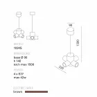 Llambë varëse qeramike Toscot Traffic e bërë në Toskan Viadurini