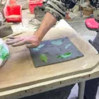 Toscot Vivaldi projektuesi dritë tarracë murale e bërë në Itali Viadurini