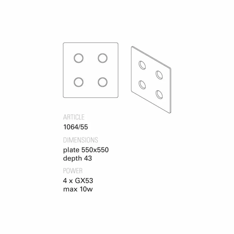 Llambë murale e projektimit Toscot Vivaldi në terrakota të bëra në Itali Viadurini