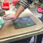 Llambë murale e projektimit Toscot Vivaldi në terrakota të bëra në Itali Viadurini