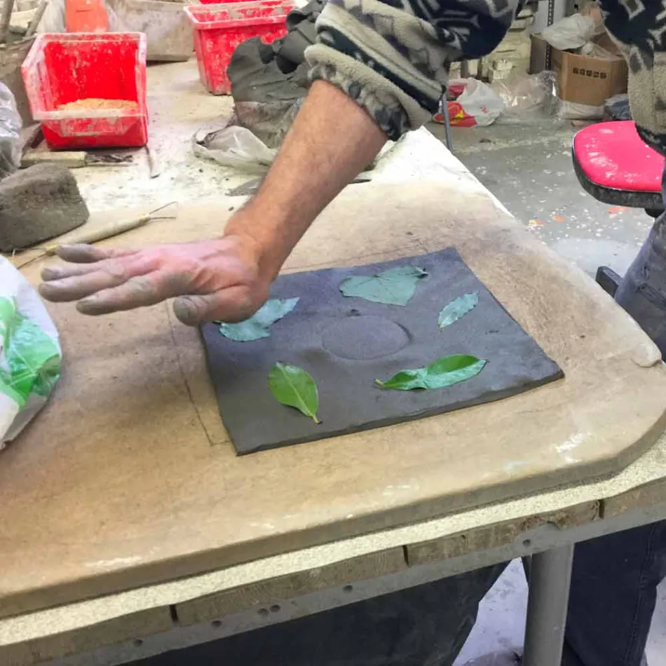 Llambë murale e projektimit Toscot Vivaldi në terrakota të bëra në Itali Viadurini