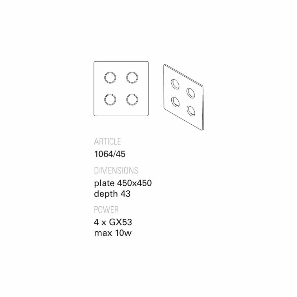 Llambë murale e projektimit Toscot Vivaldi në terrakota të bëra në Itali Viadurini