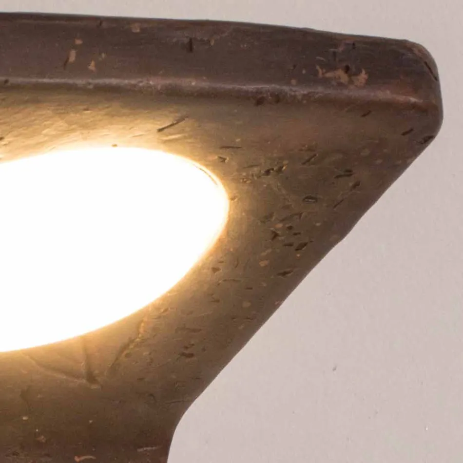 Toscot Vivaldi llambë muri terrakote e punuar me dorë në Itali Viadurini