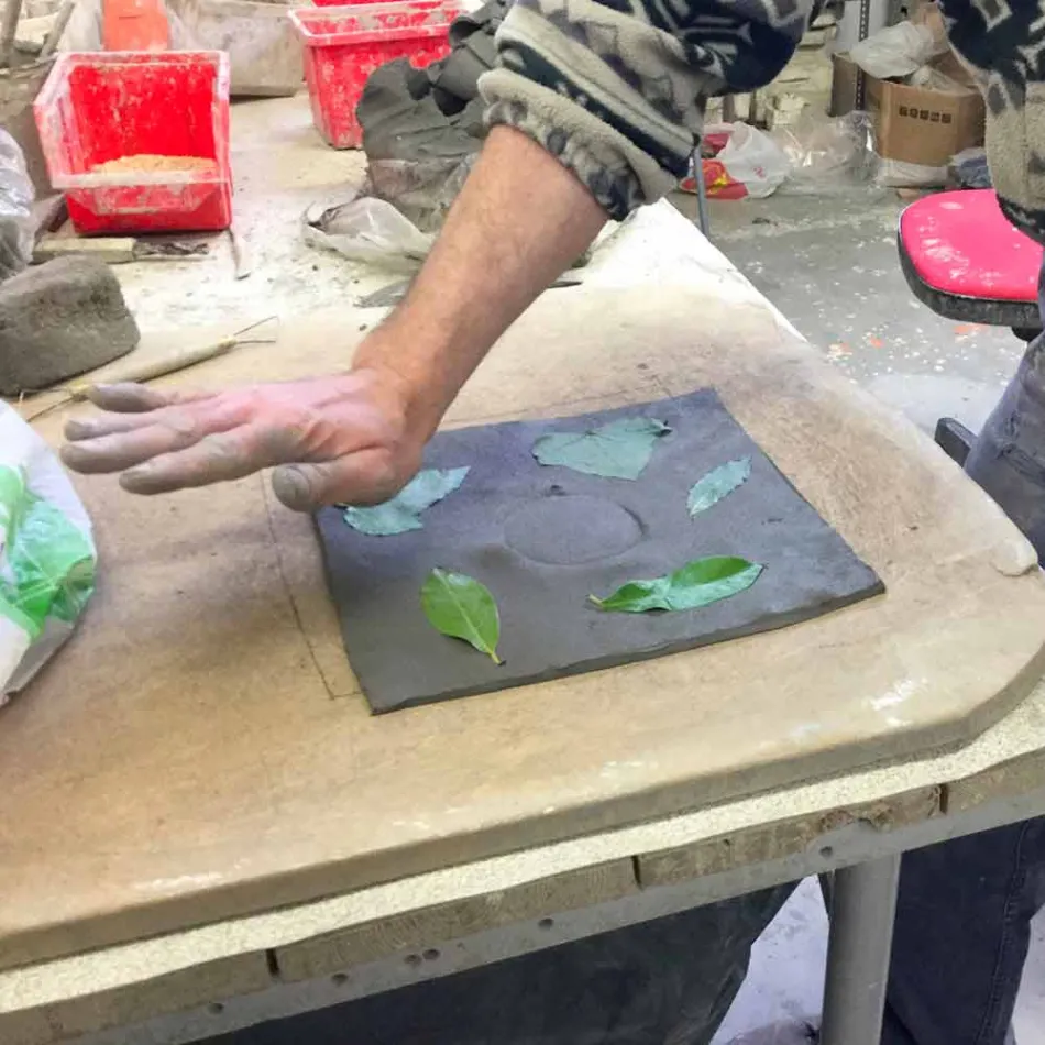 Llambë muri terrakote Toscot Vivaldi e bërë në Itali Viadurini