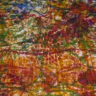 Shtypur një pëlhurë pambuku të punuar me dorë Një copë - markave Viadurini