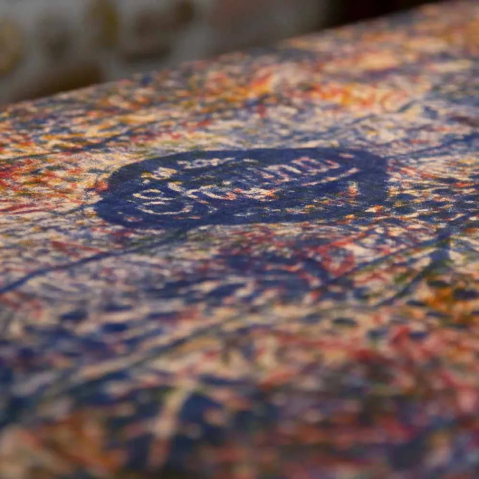 Mbulesa tavoline e Artit Italian me Pambuk Shtypur Një Copë - Markat Viadurini