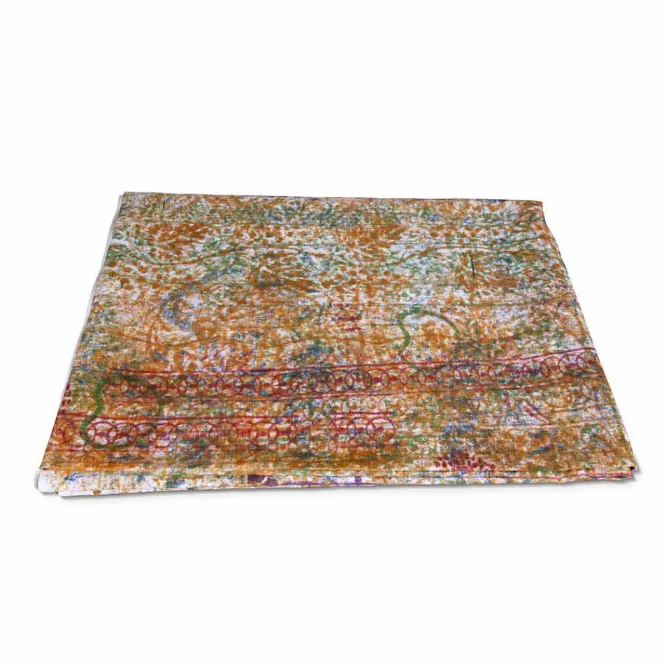 Mbulesa tavoline e Artit Italian me Pambuk Shtypur Një Copë - Markat Viadurini