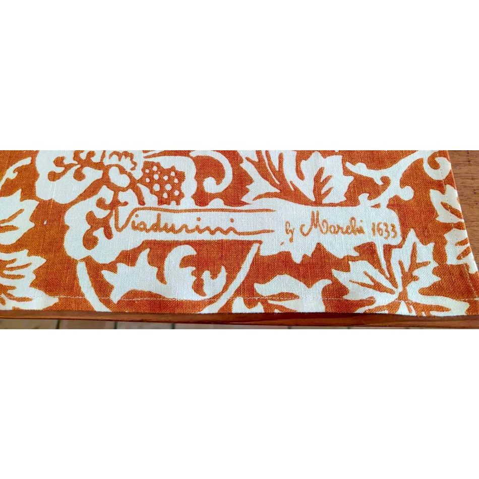 Mbulesa tavoline e Artizanatit Italian 100% Liri me Artikull unik të shtypjes me dorë Viadurini