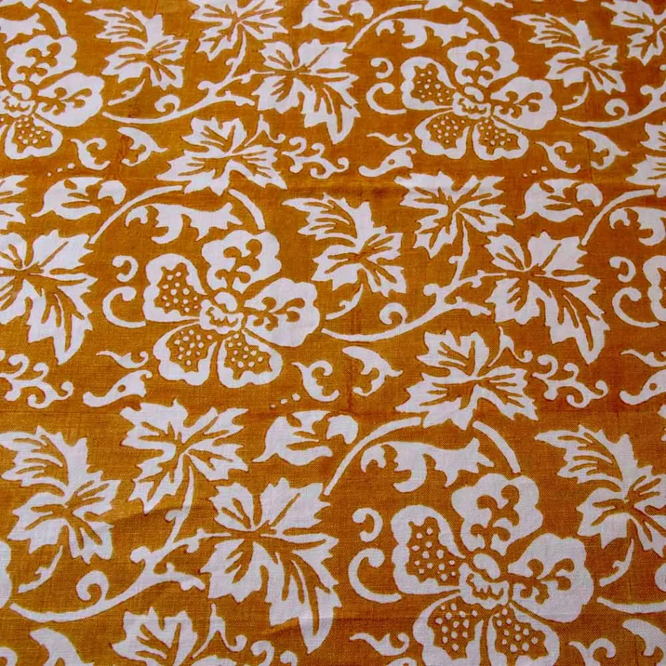 Mbulesë tavoline prej 100% italiane të punuar me dorë me një printim dore me një copë - marka Viadurini