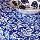 Mbulesë tavoline prej 100% italiane të punuar me dorë me një printim dore me një copë - marka Viadurini