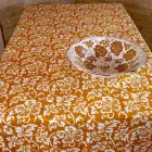 Mbulesë tavoline prej 100% italiane të punuar me dorë me një printim dore me një copë - marka Viadurini