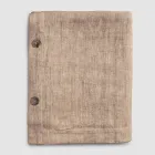 Mbulesa tavoline prej liri drejtkendeshe me vrima kopsash dhe 10 kopsa, luksoze - mesdhetare Viadurini