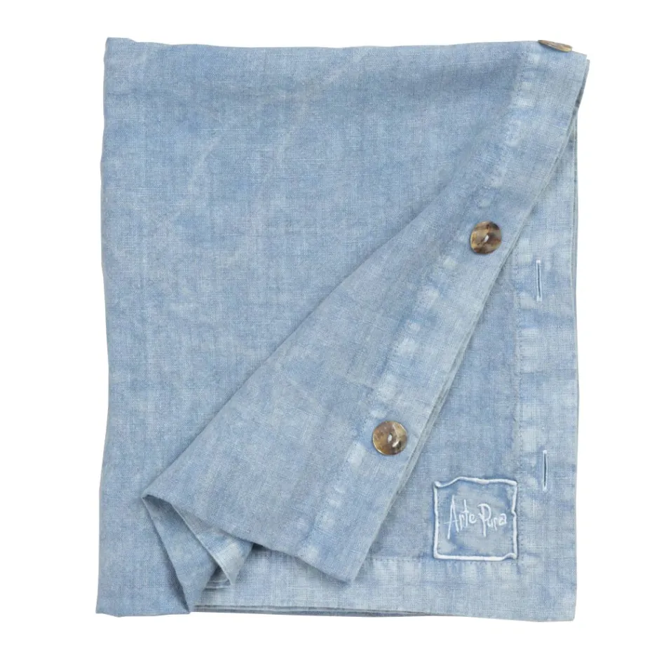 Mbulesa tavoline prej liri drejtkendeshe me vrima kopsash dhe 10 kopsa, luksoze - mesdhetare Viadurini