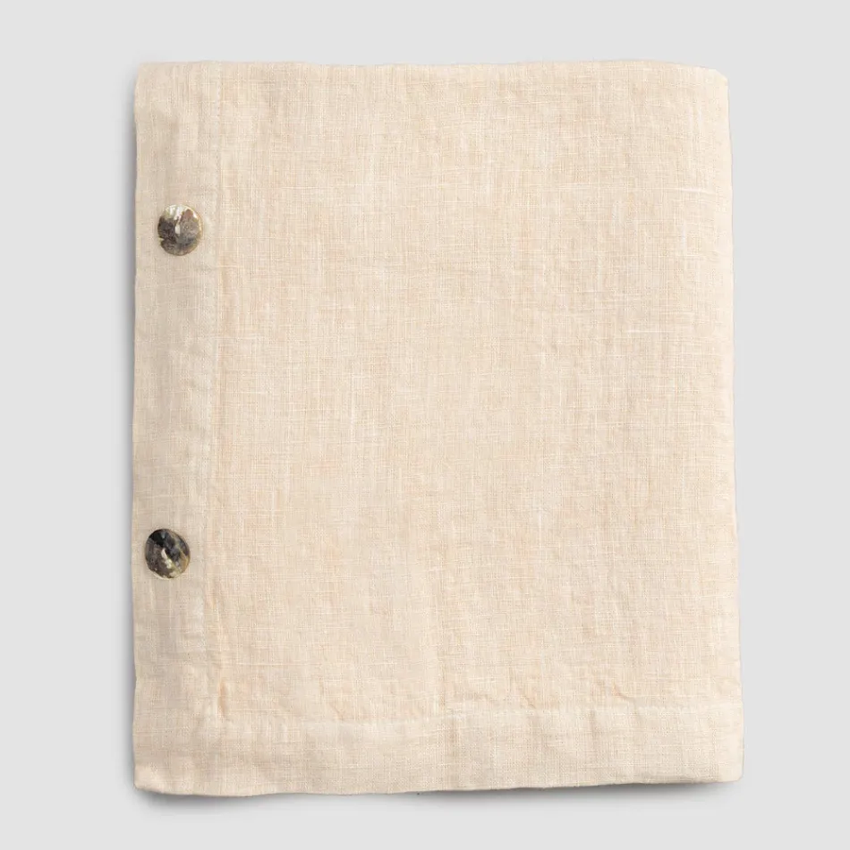 Mbulesa tavoline prej liri drejtkëndëshe me vrima butonash dhe 12 kopsa luksoze - Mesdhetare Viadurini