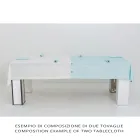 Mbulesa tavoline modulare me ngjyra luksoze me vrima butonash dhe 12 butona - Mesdhetare Viadurini