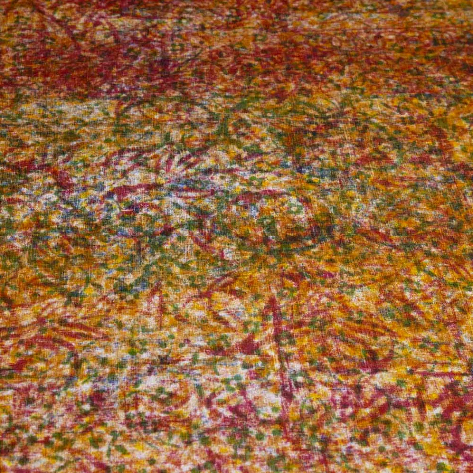 Mbulesë tavoline me cilësi të lartë italiane, të punuar me pambuk, të shtypura në pambuk - Markat e markave Viadurini