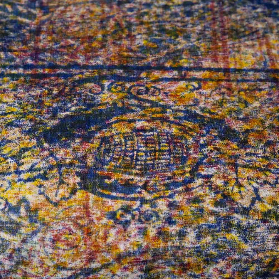 Mbulesë tavoline me cilësi të lartë italiane, të punuar me pambuk, të shtypura në pambuk - Markat e markave Viadurini