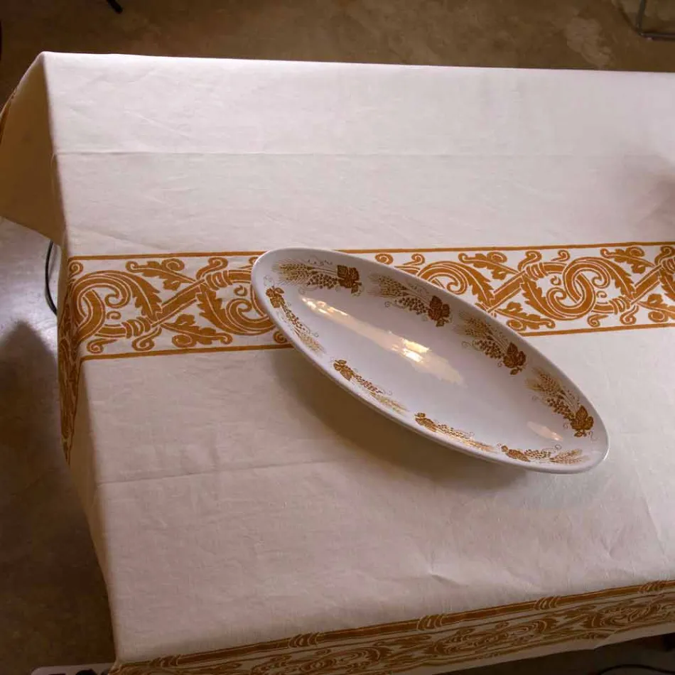 Pambuku dhe pëlhura prej liri të shtypura me shumicë italiane - Markat Viadurini