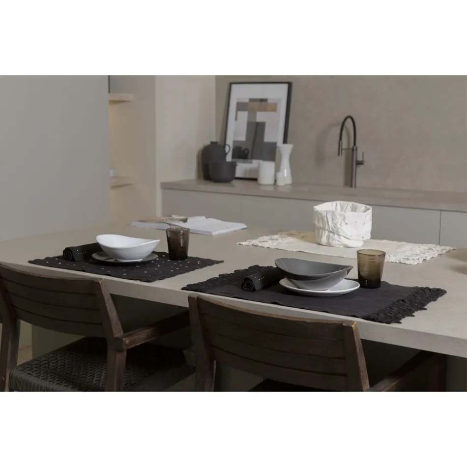 Peceta prej liri me kristale të zeza ose gjalpi, 6 copë luksoze italiane - Prezio Viadurini