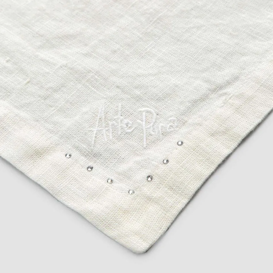 Peceta prej liri me kristale të zeza ose gjalpi, 6 copë luksoze italiane - Prezio Viadurini