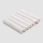 Peceta të rënda prej liri me buzë të palosur, ngjyra të ndryshme, 6 copë - Onestini Viadurini