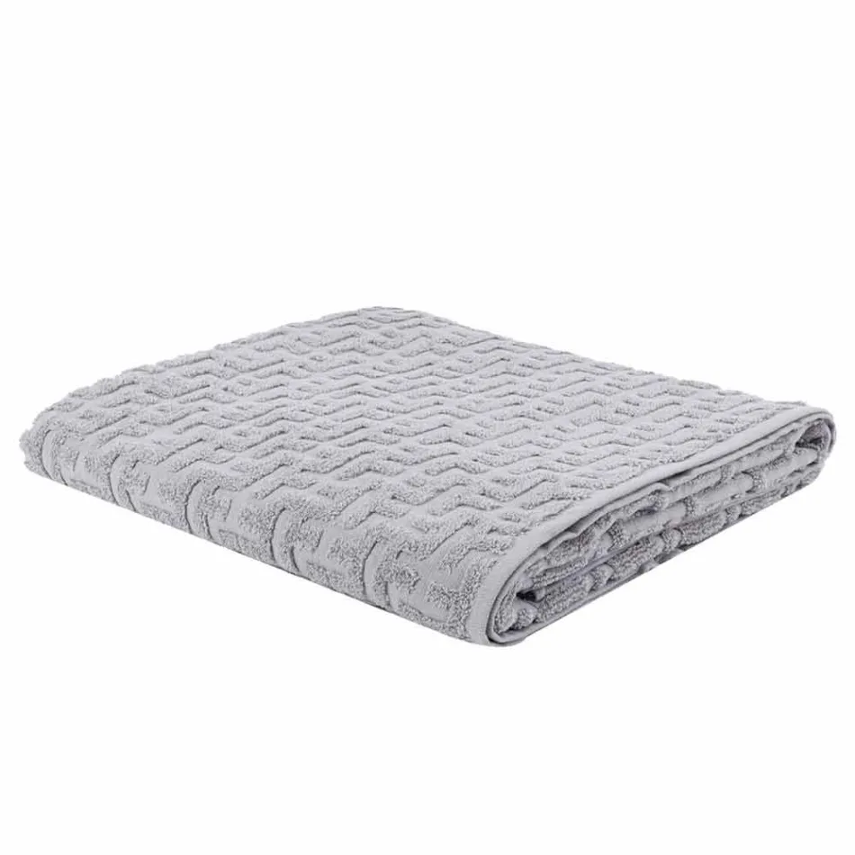 Trio i peshqirëve të banjës në peshqir Terri pambuku, Fytyrë dhe Vizitor - Ginestra Viadurini