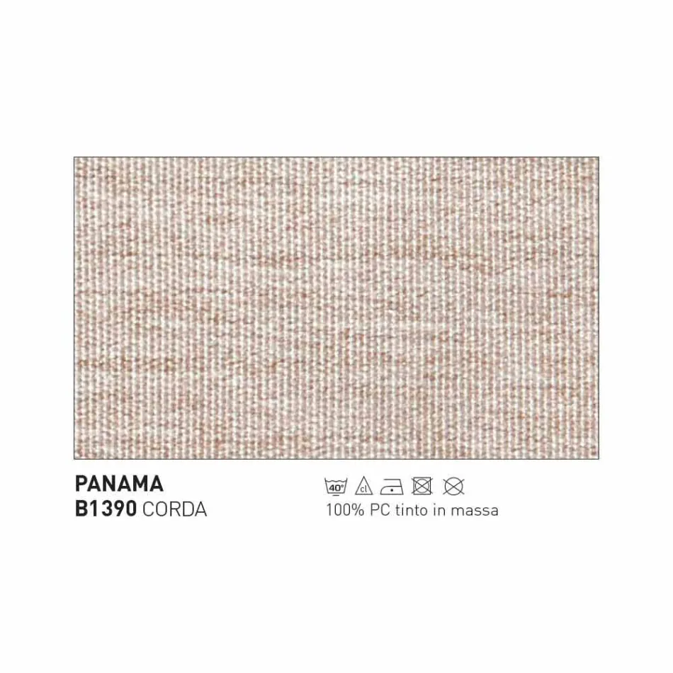 Varaschin Bali divan modern me 3 vende në natyrë, në dru të fortë dru tik Viadurini