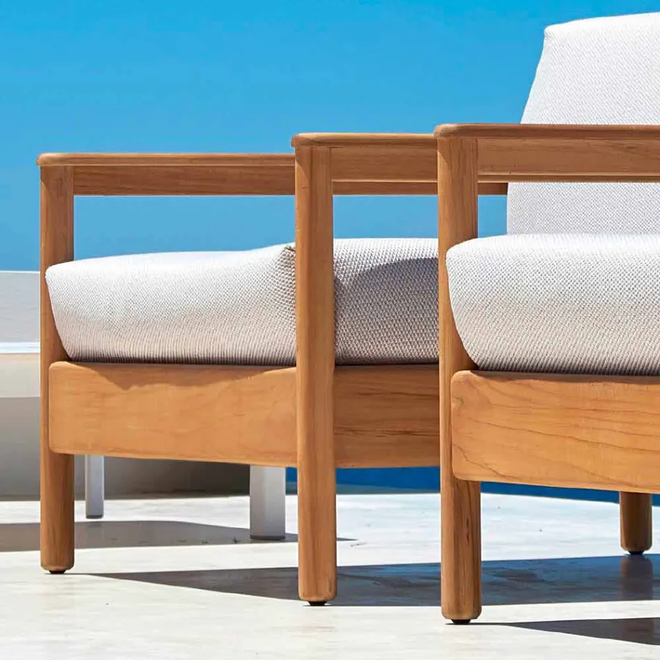 Varaschin Bali kolltuk modern në natyrë në pëlhurë të veshur me susta Viadurini