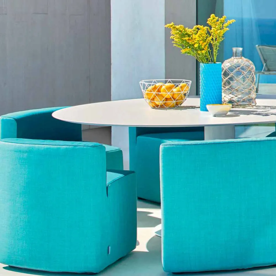 Tabela e kopshtit Big In & Out Varaschin + 8 kolltuqe moderne të projektimit Viadurini