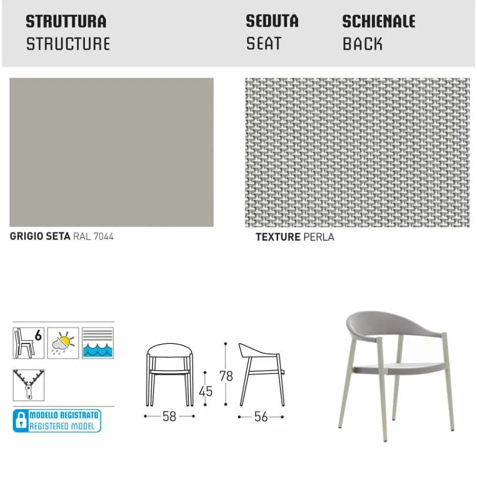 Kolltuk i projektimit kopsht bashkëkohor Varaschin Clever, 6 copë Viadurini