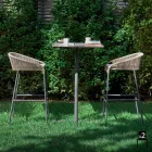Stool kopshti moderne alumini Varaschin Cricket, 2 copë Viadurini