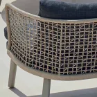 Varaschin Emma divan kopsht i veshur me susta moderne me dy vende Viadurini