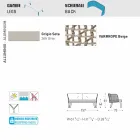 Varaschin Emma divan kopsht i veshur me susta moderne me dy vende Viadurini