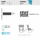 Varaschin Emma kolltuk modern në natyrë me fashë pëlhure Viadurini