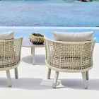 Kolltuk kopshti Varaschin Emma i veshur me susta në pëlhurë dhe metal Viadurini