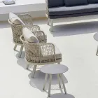 Kolltuk kopshti Varaschin Emma i veshur me susta në pëlhurë dhe metal Viadurini