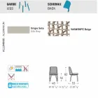 Karas kopsht dizajni Varaschin Emma në pëlhurë dhe alumin Viadurini