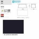 Tabela moderne e kopshtit Varaschin Kolonaki në madhësi të ndryshme Viadurini