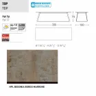 Tabela moderne e kopshtit Varaschin Kolonaki në madhësi të ndryshme Viadurini