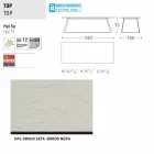 Tabela moderne e kopshtit Varaschin Kolonaki në madhësi të ndryshme Viadurini